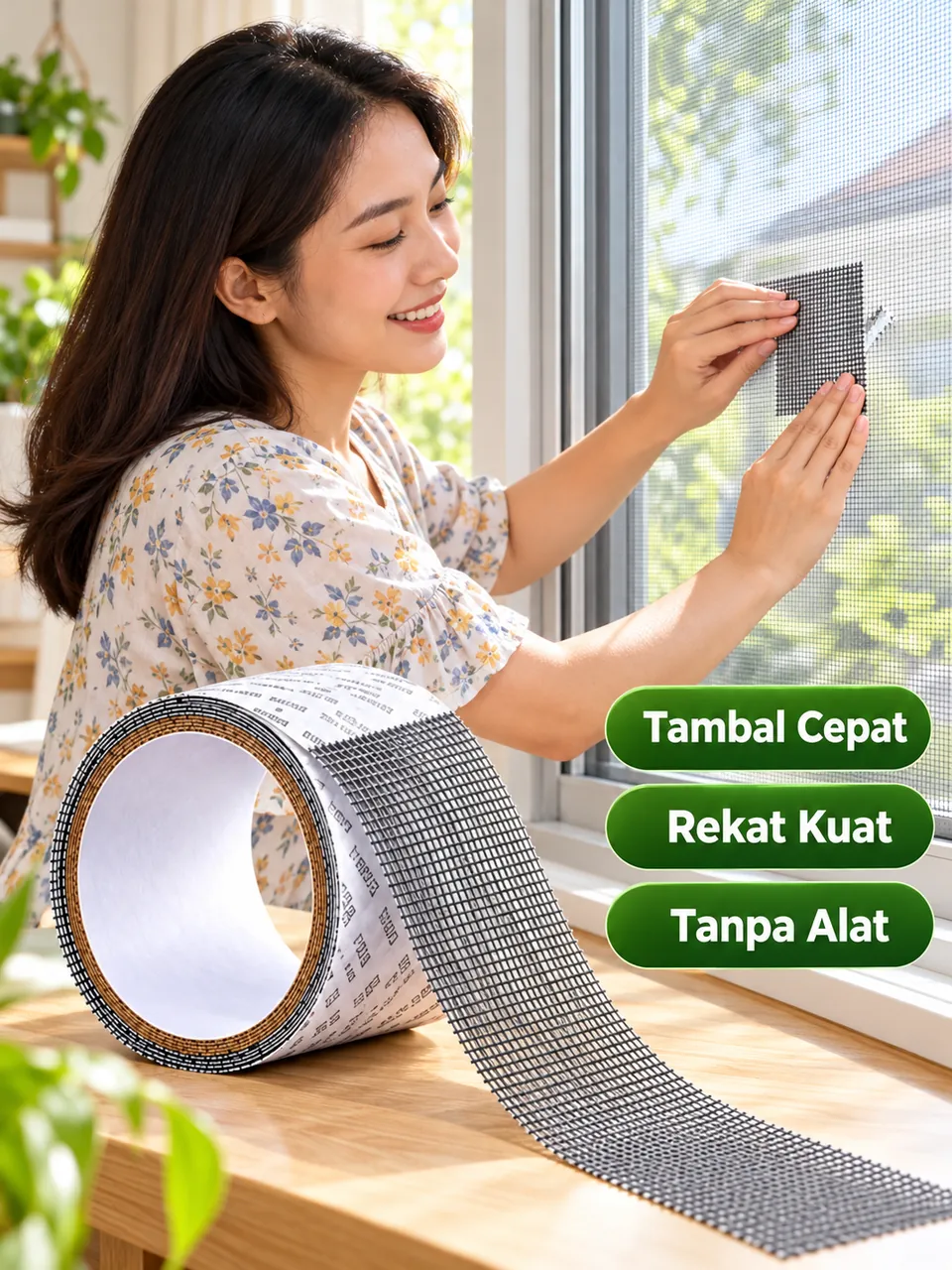 Kasa Jendela Bolong, Nyamuk Masuk Terus? Tambal Sendiri dalam 1 Menit, Rumah Tenang Lagi
